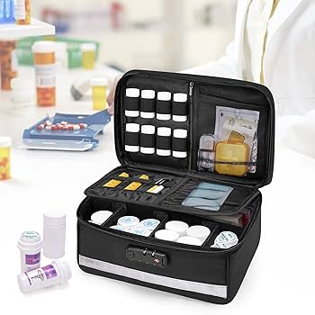 薬局ロッカー Amazon.com: Damero Locking Pill Bottle Organizer with Inner